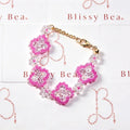 Blissy Bea - Crystal flower Bracelet