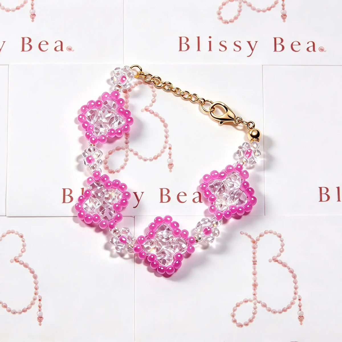Blissy Bea - Crystal flower Bracelet