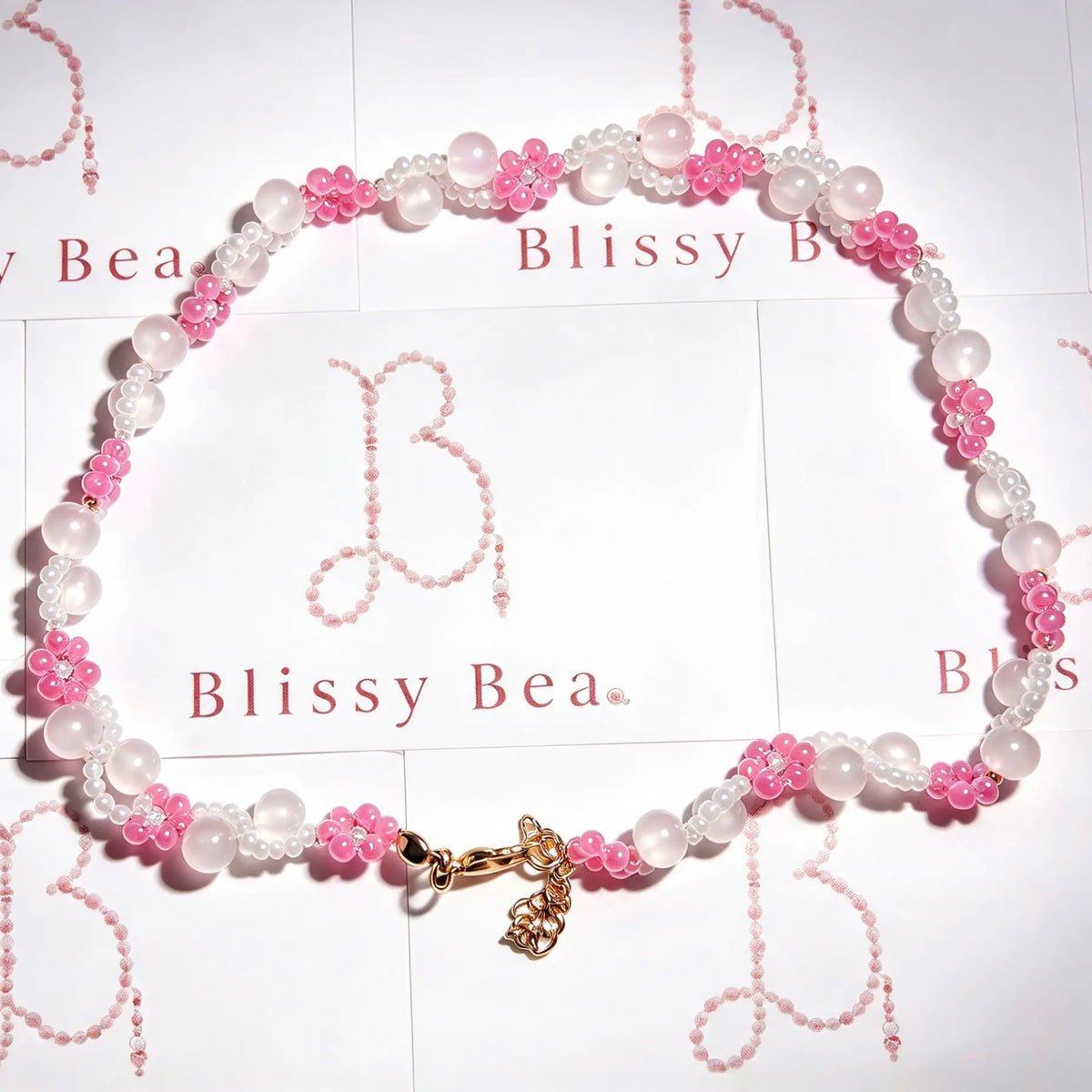 Blissy Bea — Pink Blossom necklace