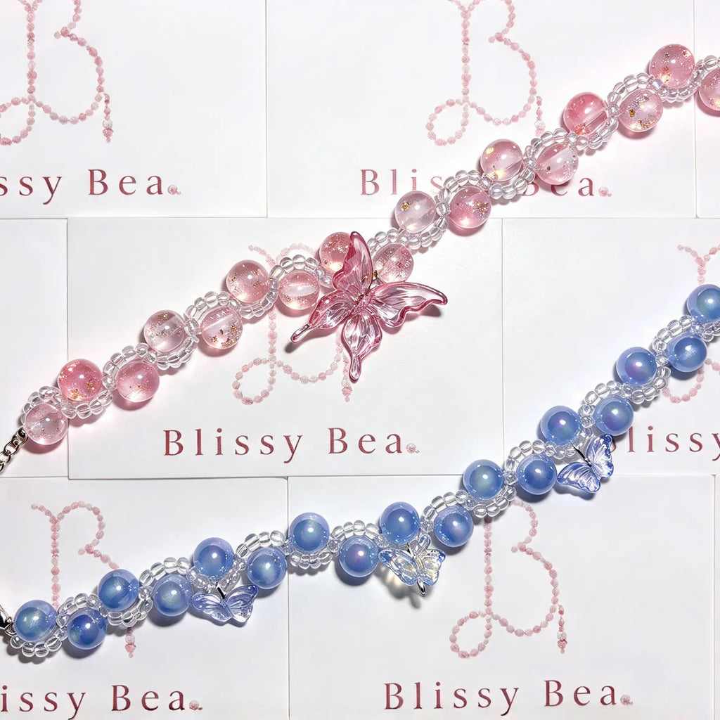 Celestial Butterfly bracelet — Handmade Beaded Body Jewellery