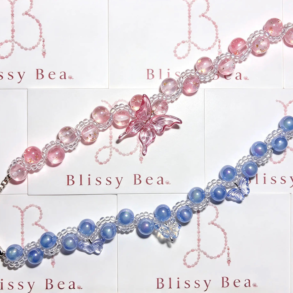 Celestial Butterfly bracelet — Handmade Beaded Body Jewellery