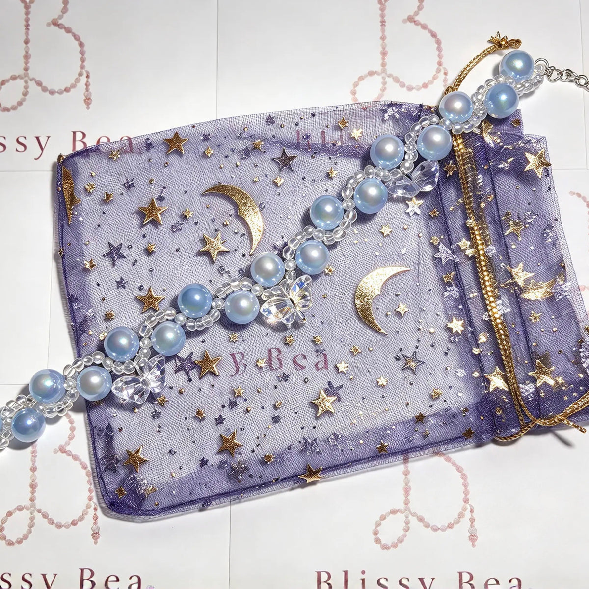 Celestial Butterfly bracelet — Handmade Beaded Body Jewellery